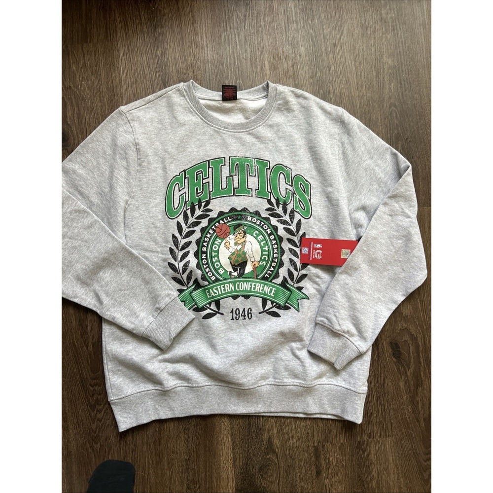 Boston Celtics Crewneck Sweatshirt CL Ultra Game Brand NEW TAGS Basketball‎ Gray